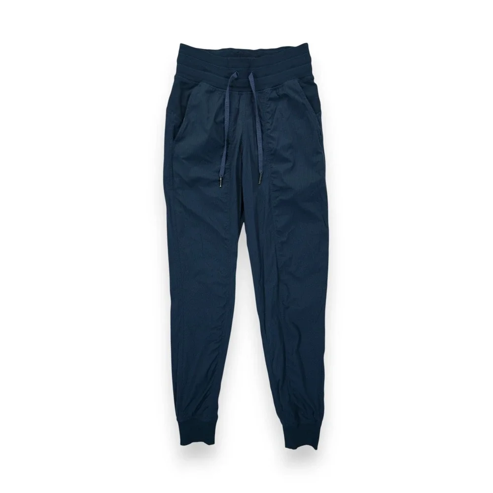 Lululemon Dance Studio Jogger Navy Size 2 ~ Elastic Waist‎ ~ Drawstring